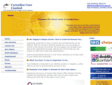 Tablet Screenshot of carradicecare.org.uk